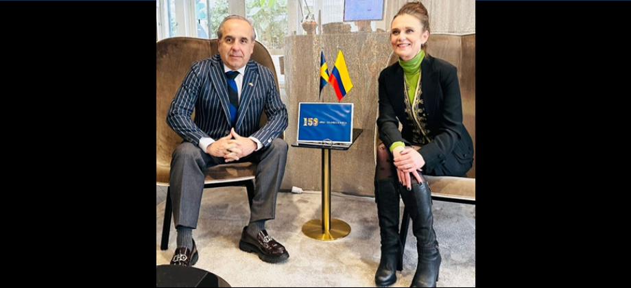 Embajador de Colombia Guillermo Reyes participo en un importante conversatorio “Let’s Talk” organizado por el Consejo Internacional de la Industria de Suecia (NIR)