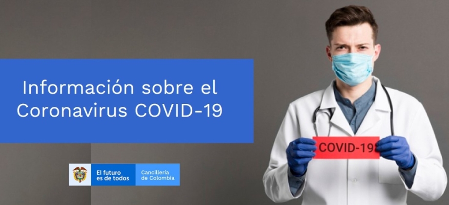 Información de interés para la comunidad colombiana residente en Suecia e Islandia, en relación con el brote de Novel Coronavirus 