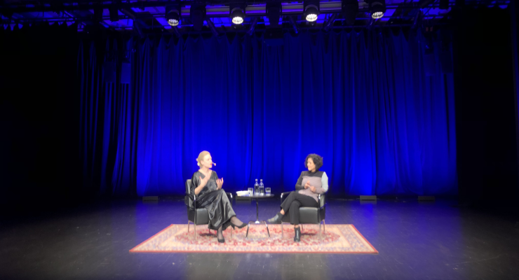 Conversatorio entre Pilar Quintana y Hanna Nordenhök en el Kulturhuset de Estocolmo, Suecia