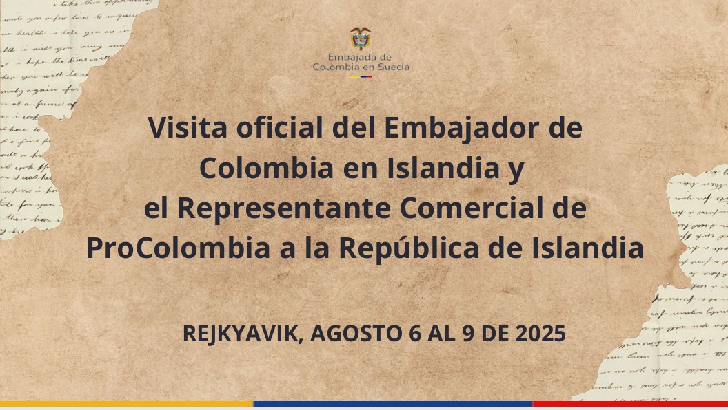 Visita oficial del Embajador de Colombia en Islandia y  el Representante Comercial de  ProColombia a la República de Islandia