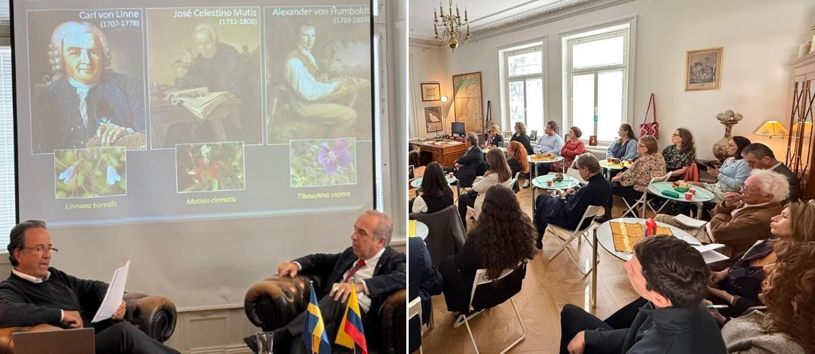 Destacando la importancia de la Diplomacia Científica Conferencia : “Linnaeus, Mutis y Humboldt: Tres naturalistas Europeos y la biodiversidad Americana”