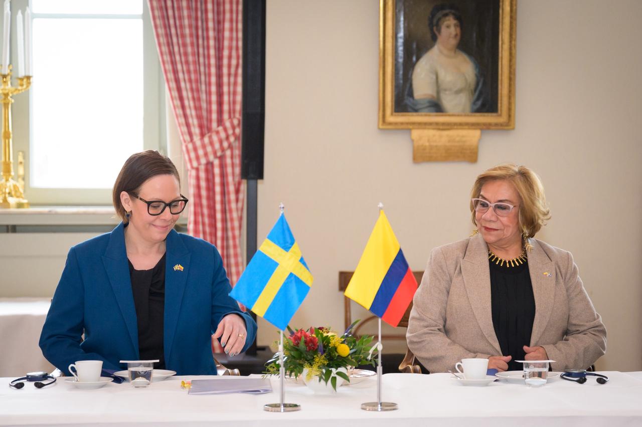 Declaración conjunta de la Ministra de Asuntos Exteriores del Reino de Suecia, Maria Malmer Stenergard, y la Ministra de Relaciones Exteriores de la República de Colombia, Rosa Yolanda Villavicencio