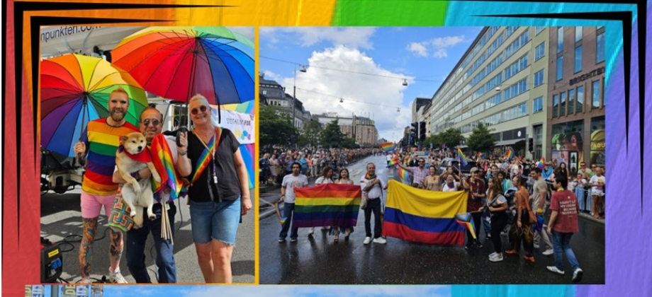 Embajada de Colombia en Suecia participó activamente en el Pride Parade de Estocolmo