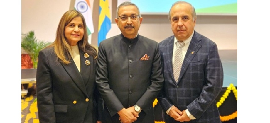 Embajador de Colombia en Suecia, Guillermo Reyes González, participó en la conmemoración del 75 aniversario de relaciones bilaterales entre la República de india y Reino de Suecia