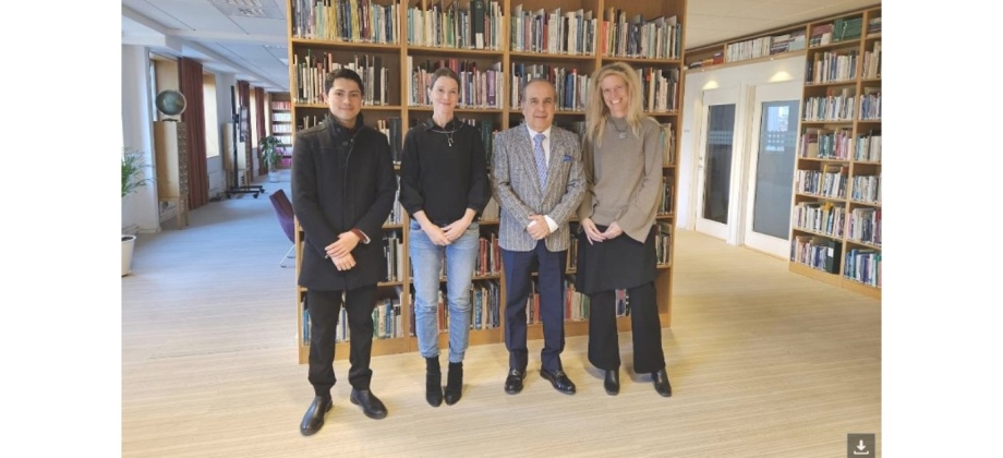 Embajador de Colombia y el Instituto Internacional de Estudios para la Paz de Estocolmo- SIPRI exploran opciones de Cooperación