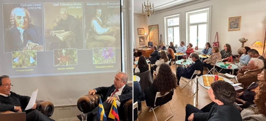 Destacando la importancia de la Diplomacia Científica Conferencia : “Linnaeus, Mutis y Humboldt: Tres naturalistas Europeos y la biodiversidad Americana”