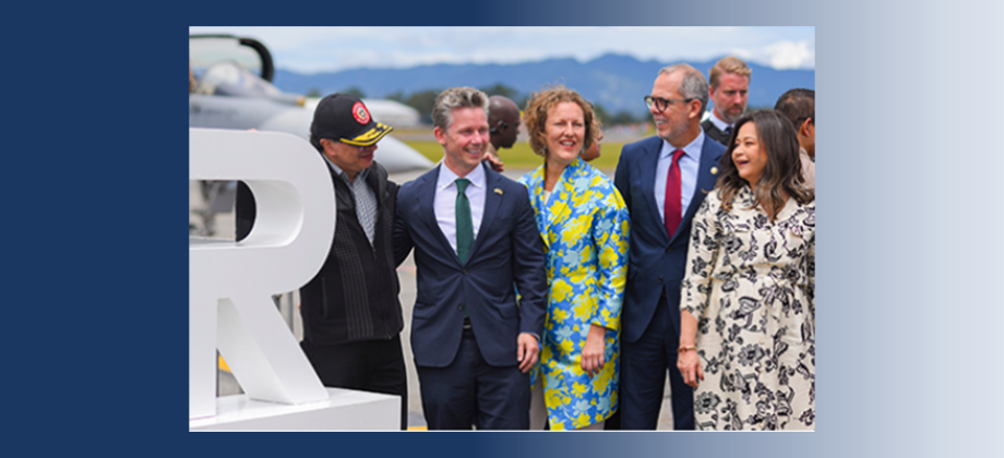 Embajada de Colombia en Suecia comparte el discurso del Ministro de defensa de Suecia, Pål Jonson, durante la F-Air en Colombia el 9 de julio de 2025