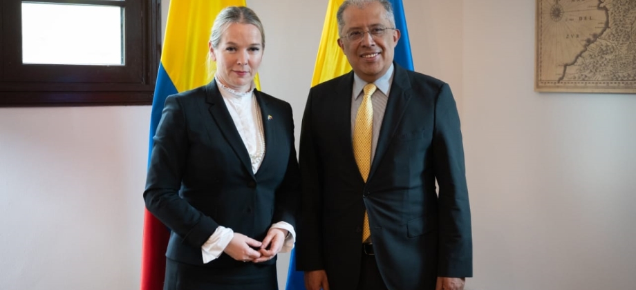 Vicecanciller de Colombia se reunió con la Secretaria de Estado del Ministerio de Cooperación Internacional para el Desarrollo y Comercio Exterior de Suecia