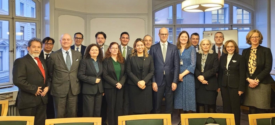 Embajador Guillermo Reyes participó en el conversatorio sobre el desarrollo de la cooperación de Suecia con Latinoamérica en general y con Colombia en especial