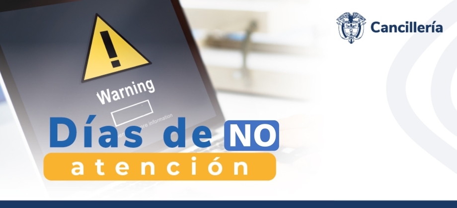 Embajada de Colombia en Suecia y su sección consular tendrán atención hasta mediodía este viernes 3 de noviembre