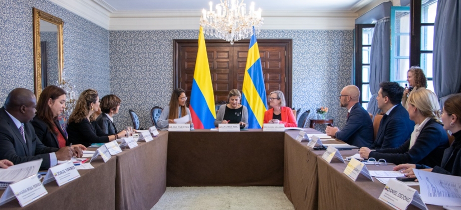 Viceministra Laura Gil y la Directora General de la Agencia Sueca de Cooperación Internacional para el Desarrollo – SIDA, Carin Jämtin, fortalecen cooperación bilateral Colombia - Suecia