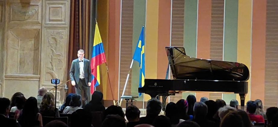 “Ancestros” el concierto de piano con música colombiana, se presentó en Estocolmo