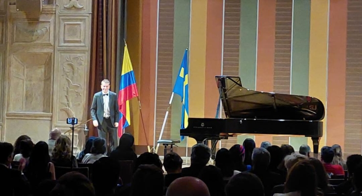 “Ancestros” el concierto de piano con música colombiana, se presentó en Estocolmo