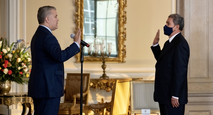 Presidente Iván Duque Márquez posesionó a César Tulio Delgado como embajador de Colombia ante el Reino de Suecia
